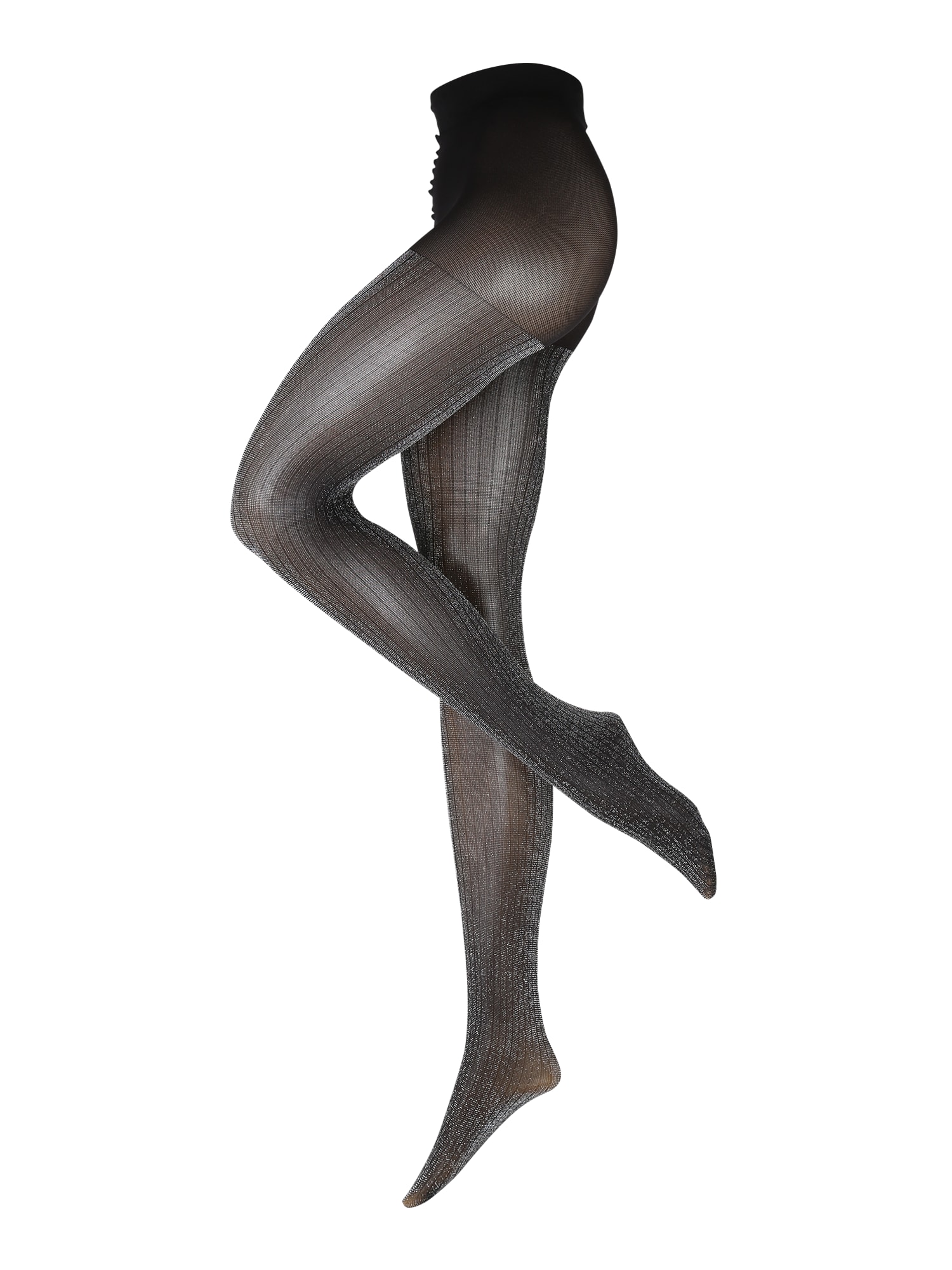Swedish Stockings Ștrampeni fini 'Lisa'  negru / argintiu