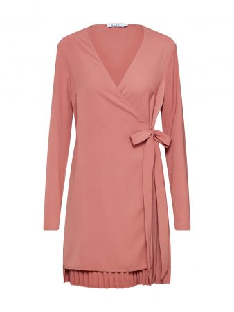 NA-KD Rochie 'overlapped pleat detailed mini dress'  roz