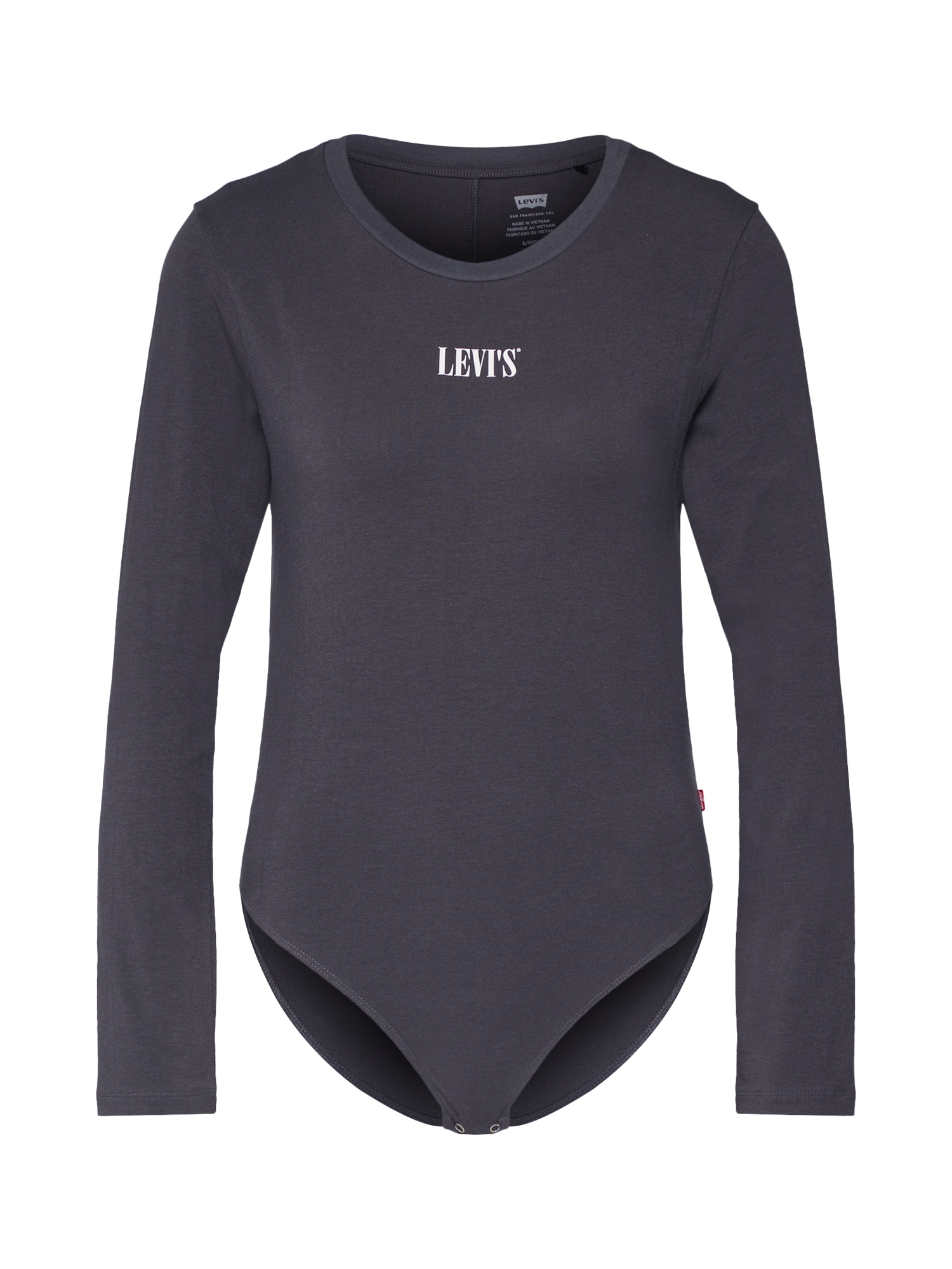 LEVI'S Tricou 'GRAPHIC LS BODYSUIT' gri metalic