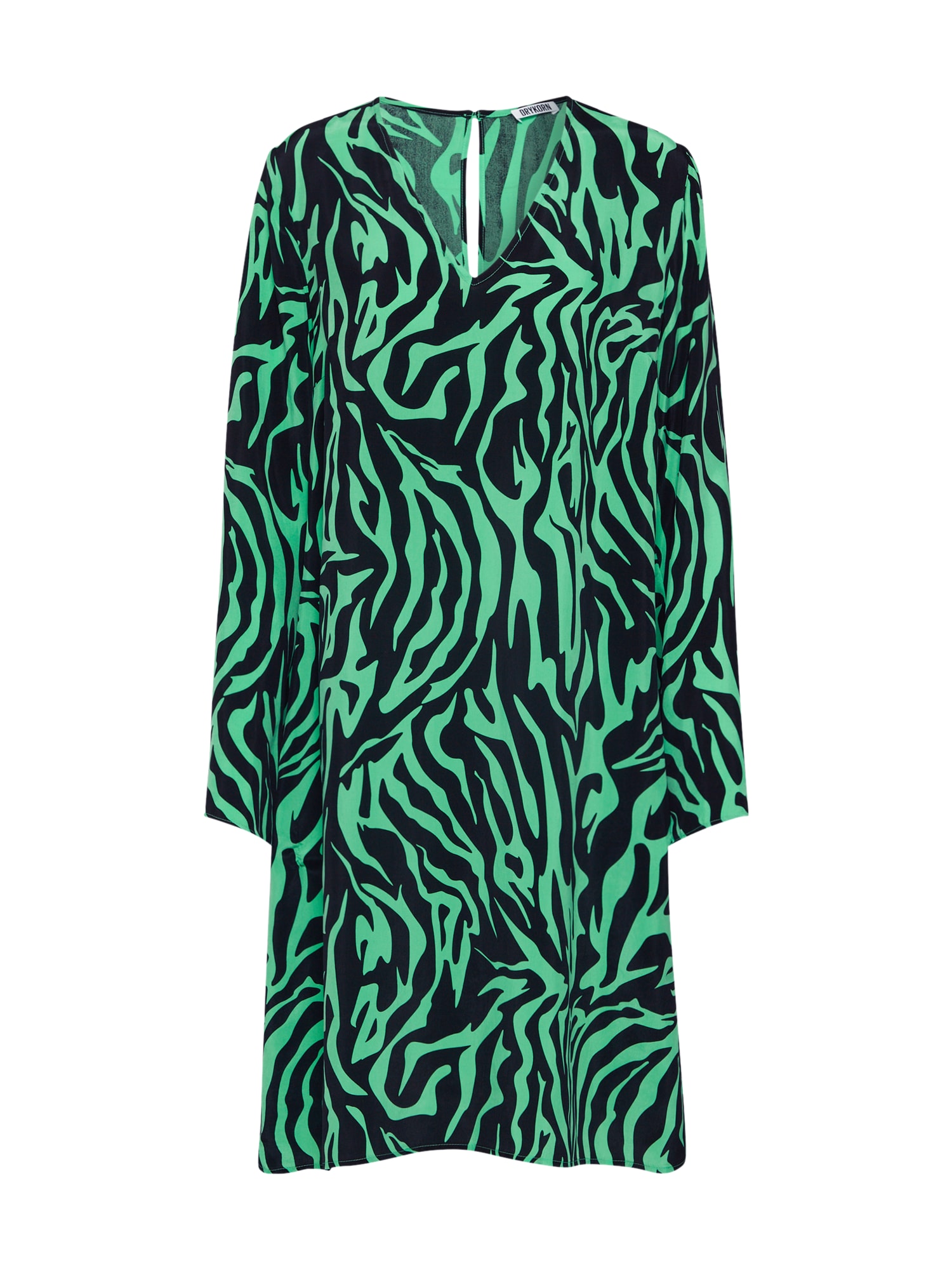 DRYKORN Rochie 'JOSY'  verde / negru