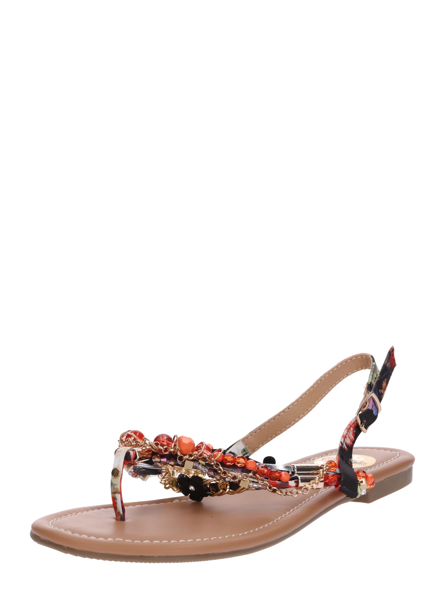 BUFFALO Flip-flops  bej închis / roșu deschis