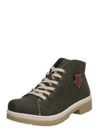 RIEKER Ghete cu șireturi  bej / oliv