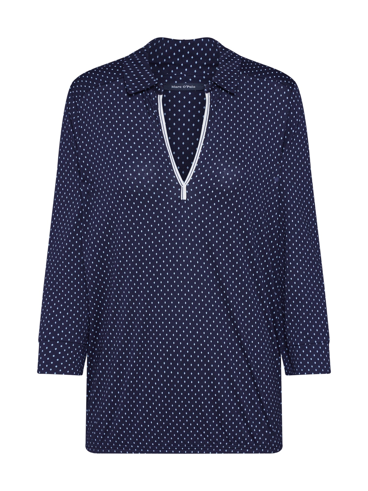 Marc O'Polo Tricou albastru noapte / alb