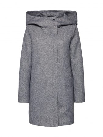 ONLY Palton de primăvară-toamnă 'onlMADDIE LIGHT HOODED LONG COAT CC OTW'  gri deschis