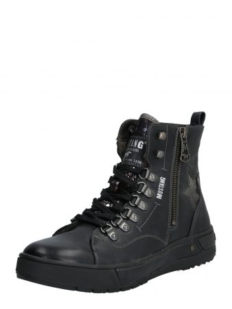 MUSTANG Sneaker înalt  negru