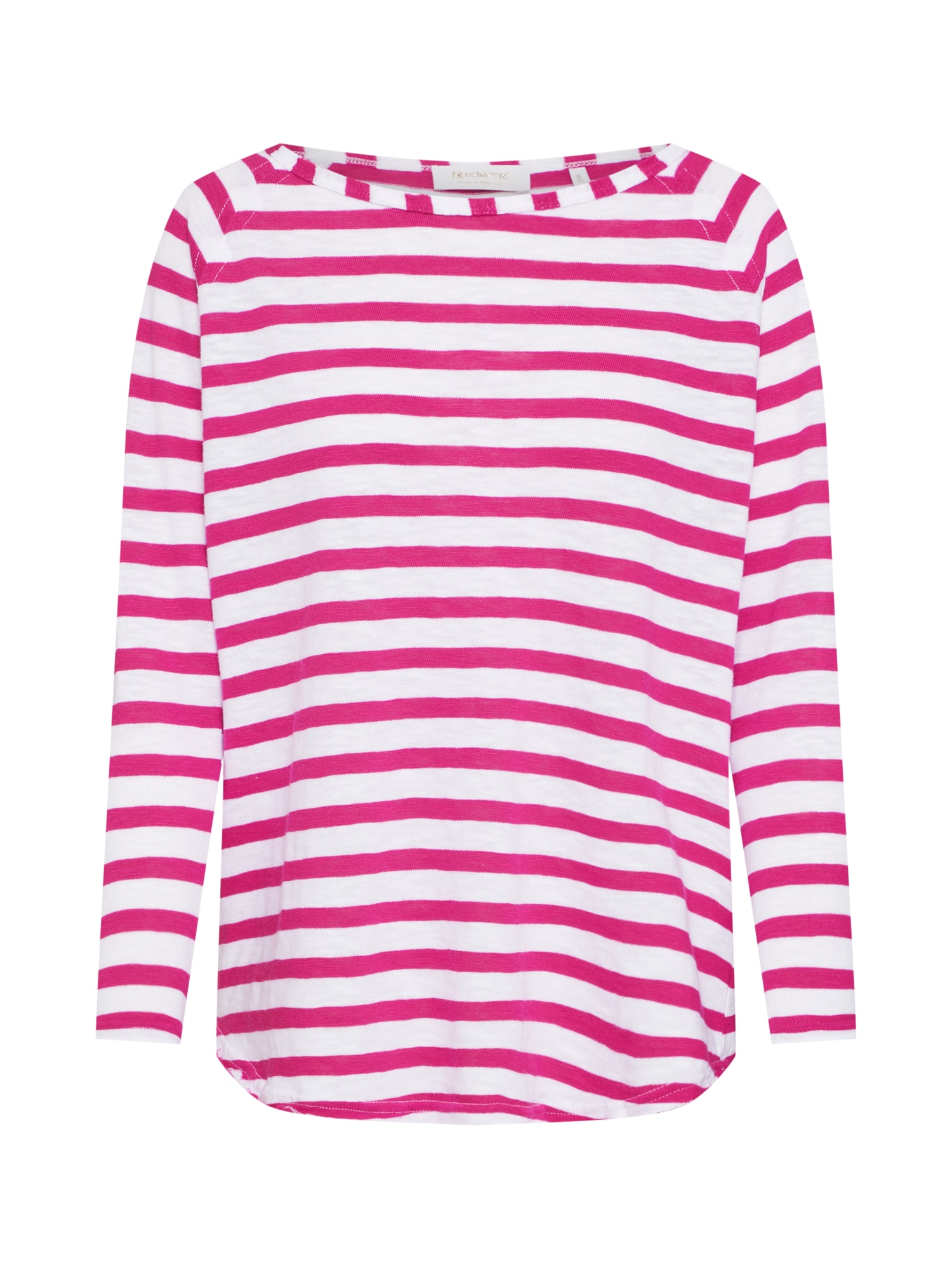 Rich & Royal Tricou 'Heavy Jersey Longsleeve striped' roz
