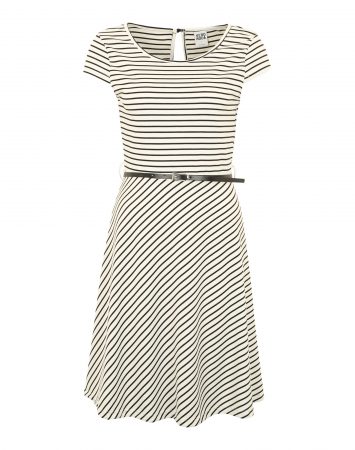 VERO MODA Rochie 'Vmvigga'  negru / alb