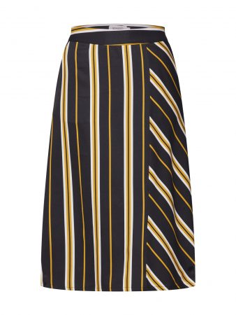 SOAKED IN LUXURY Fustă 'Malia Skirt'  crem / muștar / negru