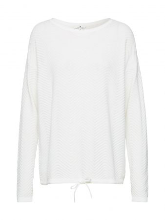 TOM TAILOR Pulover  alb