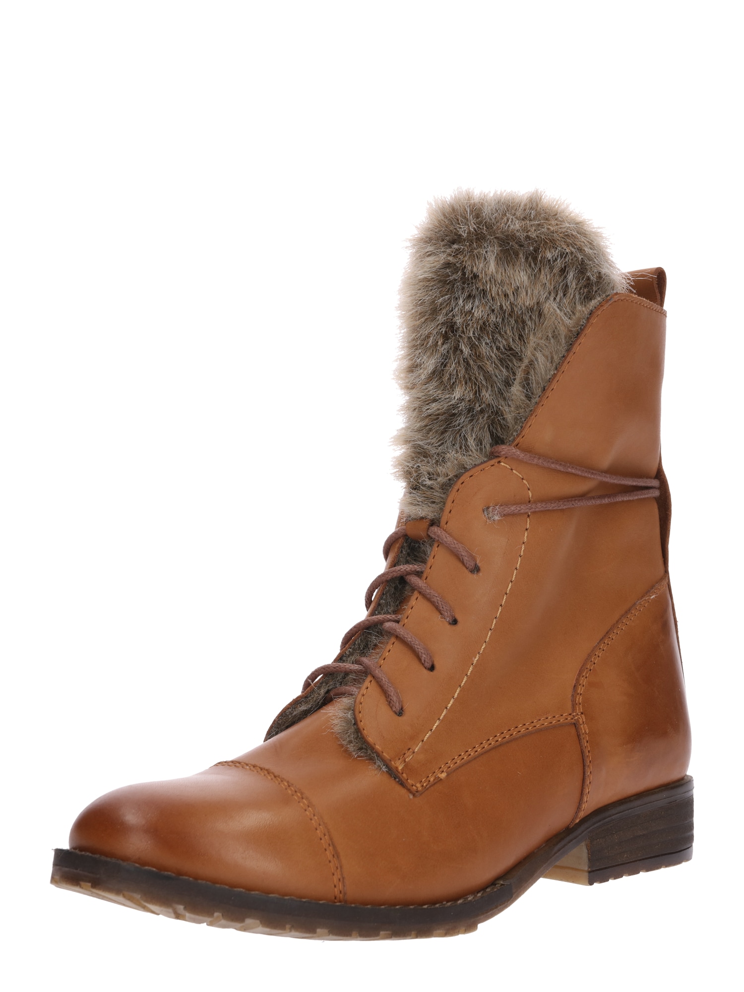 ABOUT YOU Ghete cu șireturi 'Sally'  coniac