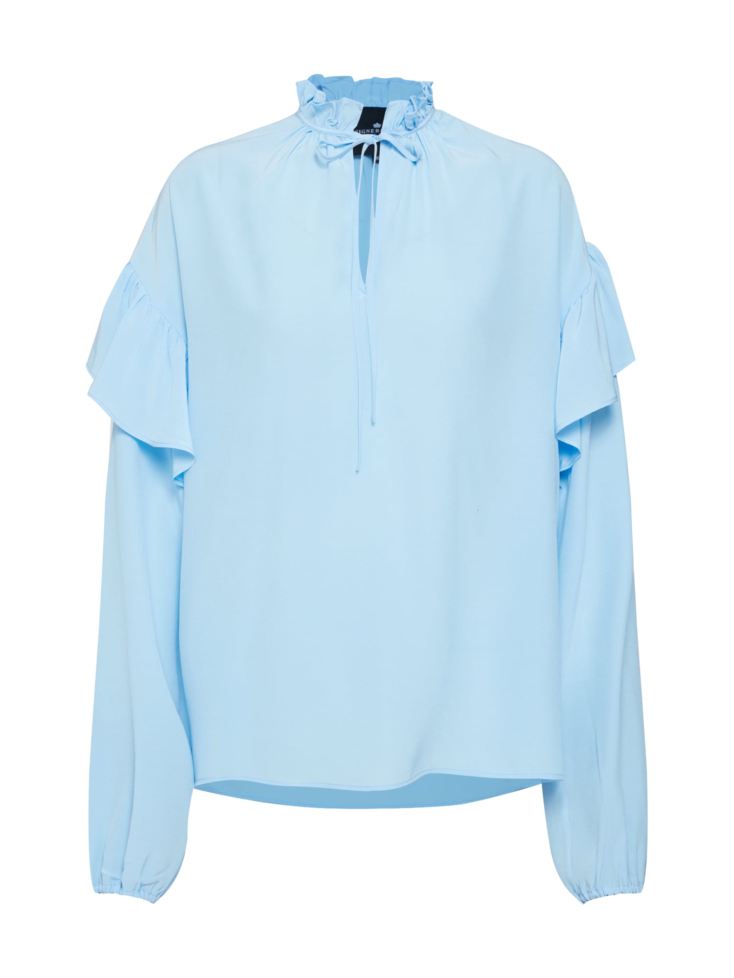 Designers Remix Bluză 'Nini Ruffle Blouse'  albastru