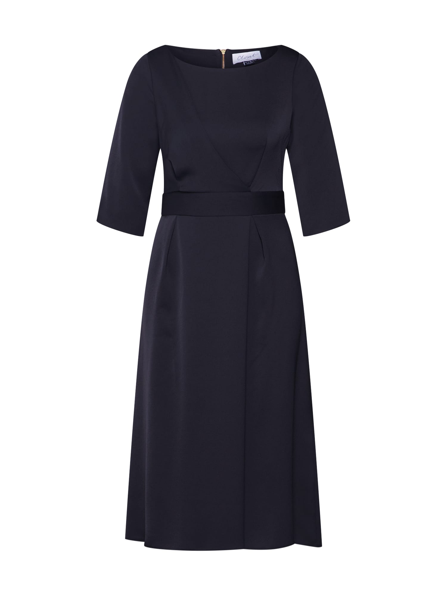 Closet London Rochie 'Closet A-line Pleated Dress'  negru