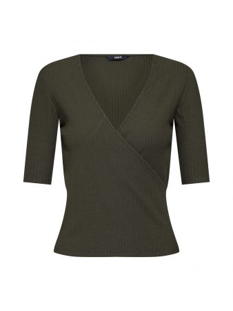 ONLY Tricou 'ONLANDREA 3/4 TOP JRS'  verde