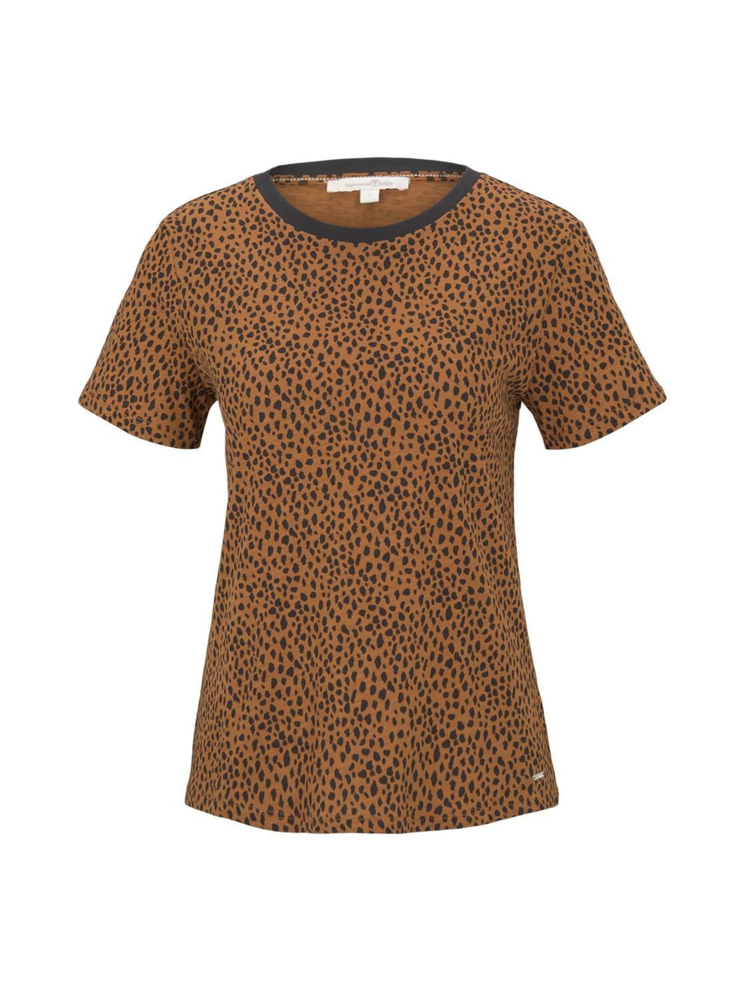 TOM TAILOR DENIM Tricou  maro / negru