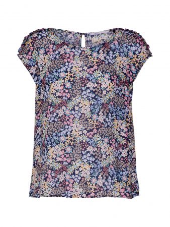 EDC BY ESPRIT Bluză  navy / culori mixte