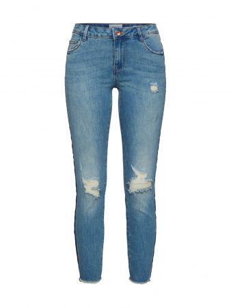 ONLY Jeans 'Carmen'  denim albastru / albastru închis / roșu