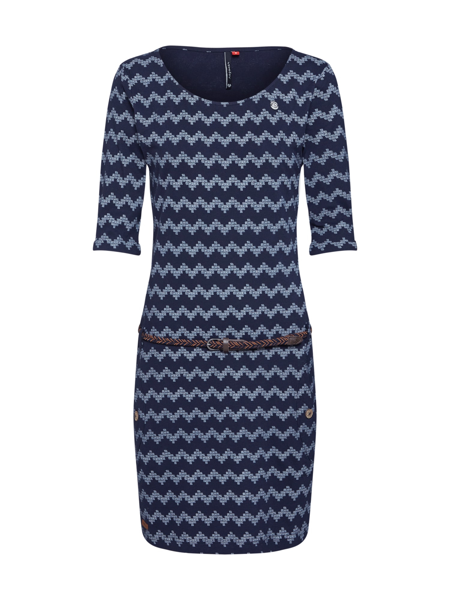 Ragwear Rochie 'TANYA ZIG ZAG'  navy