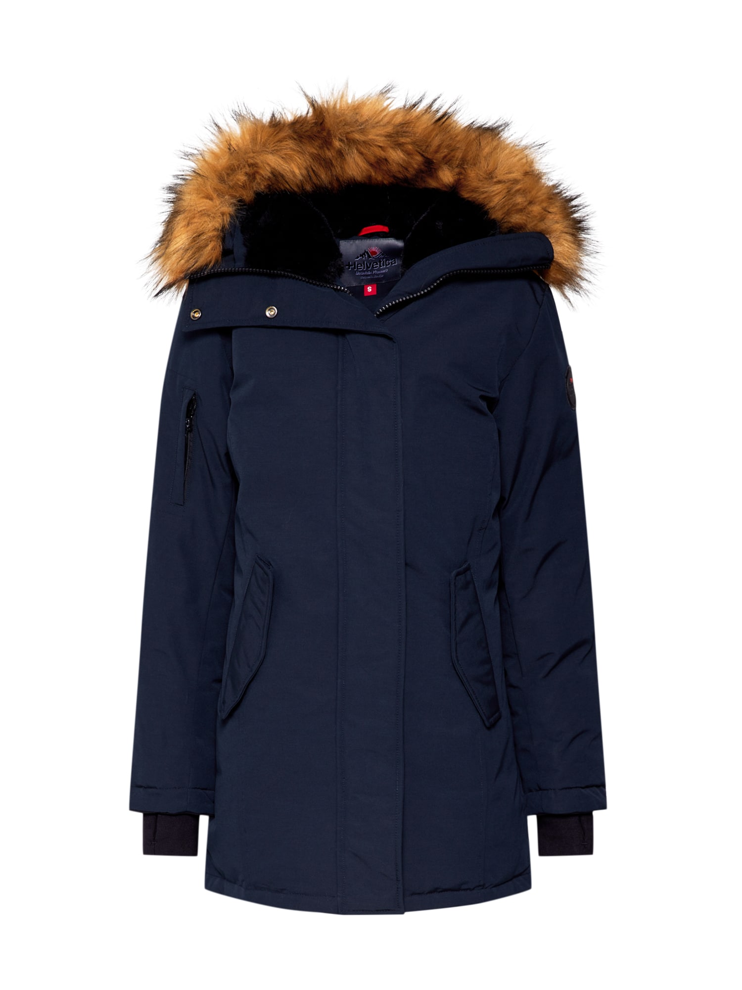 Helvetica Mountain Pioneers Parka de iarnă 'EXPEDITION WOMEN FAKE FUR'  navy