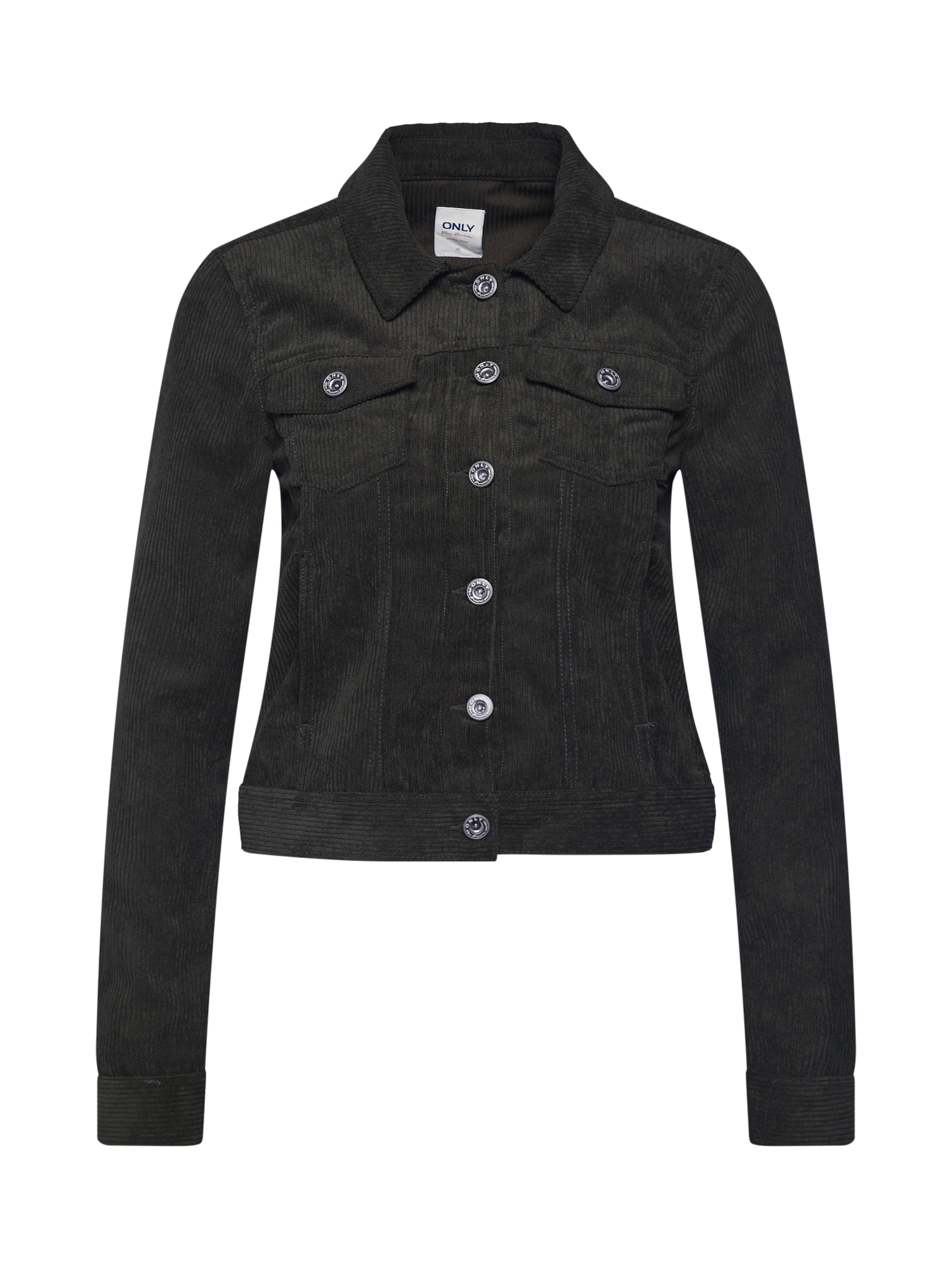 ONLY Geacă de primăvară-toamnă 'onlELVIRA WESTA CORDUROY JACKET PNT'  verde