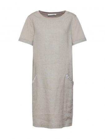 OUI Rochie de vară  gri-bej / argintiu