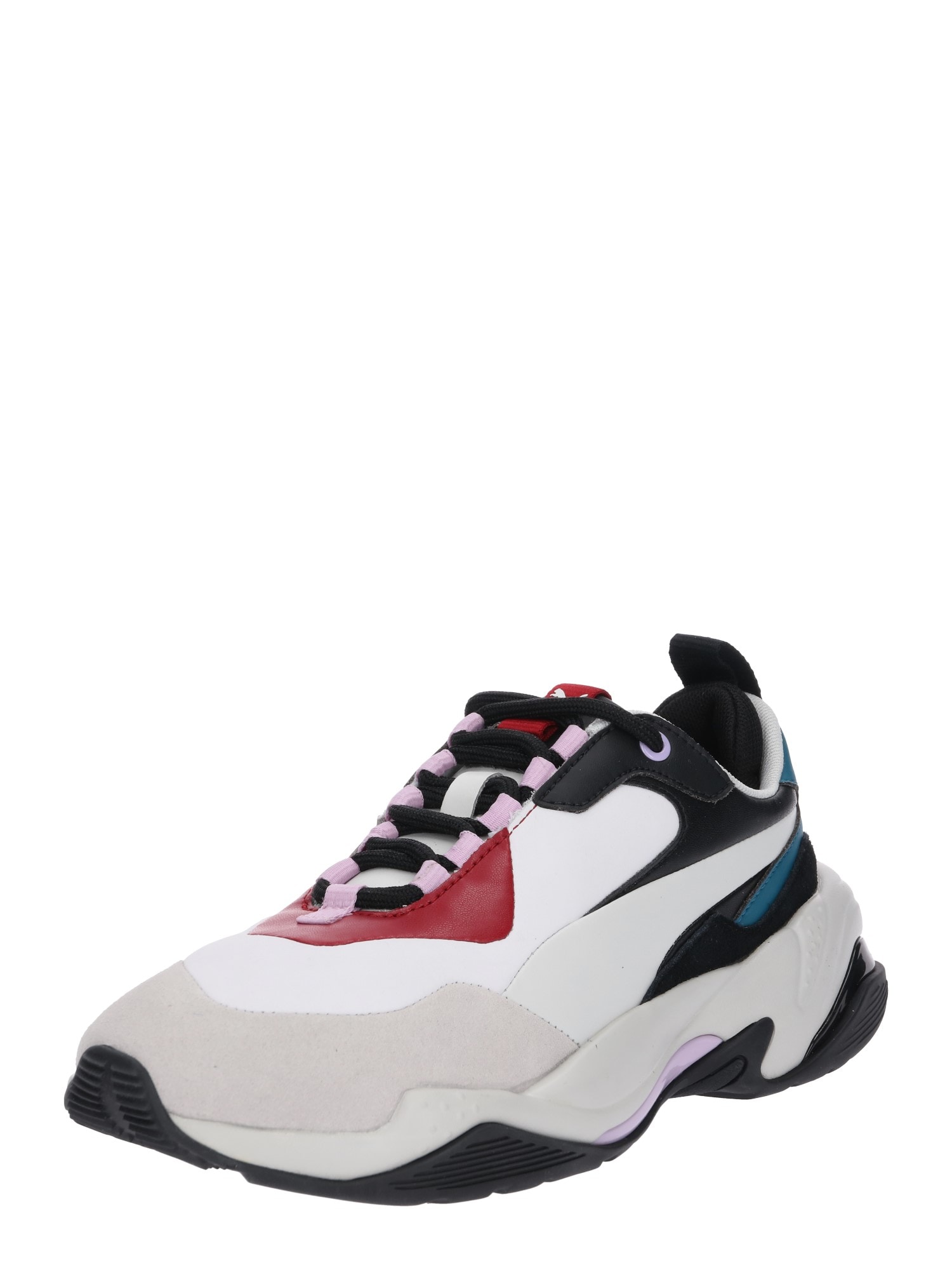 PUMA Sneaker low 'Thunder Rive Droite'  bej / petrol / roși aprins / negru