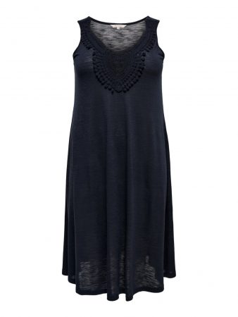 ONLY Carmakoma Rochie de vară 'ELSA CROCHET'  albastru închis