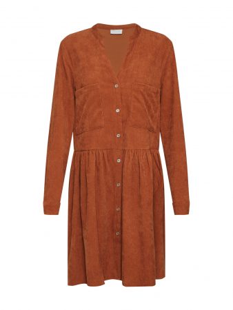 VILA Rochie tip bluză 'VIERAN L/S DRESS'  maro