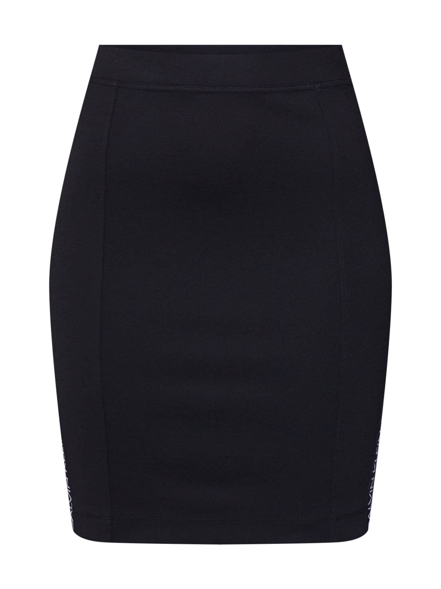 Calvin Klein Jeans Fustă 'MILANO LOGO ELASTIC SKIRT'  negru