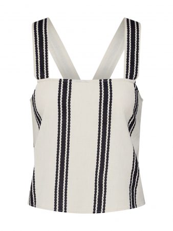 Noisy May Top 'KELSIE'  crem / negru