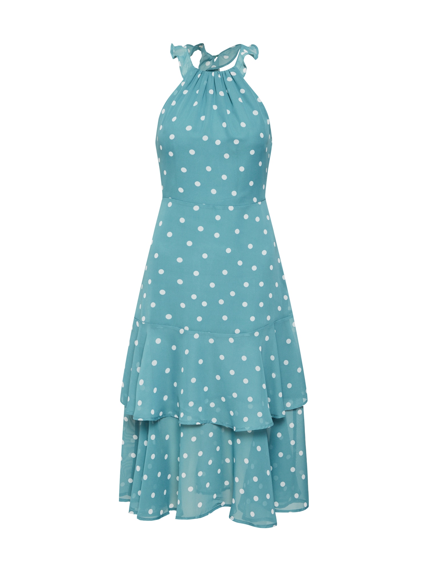 VILA Rochie 'VIYRSA DOT S/L MIDI DRESS/KA'  turcoaz