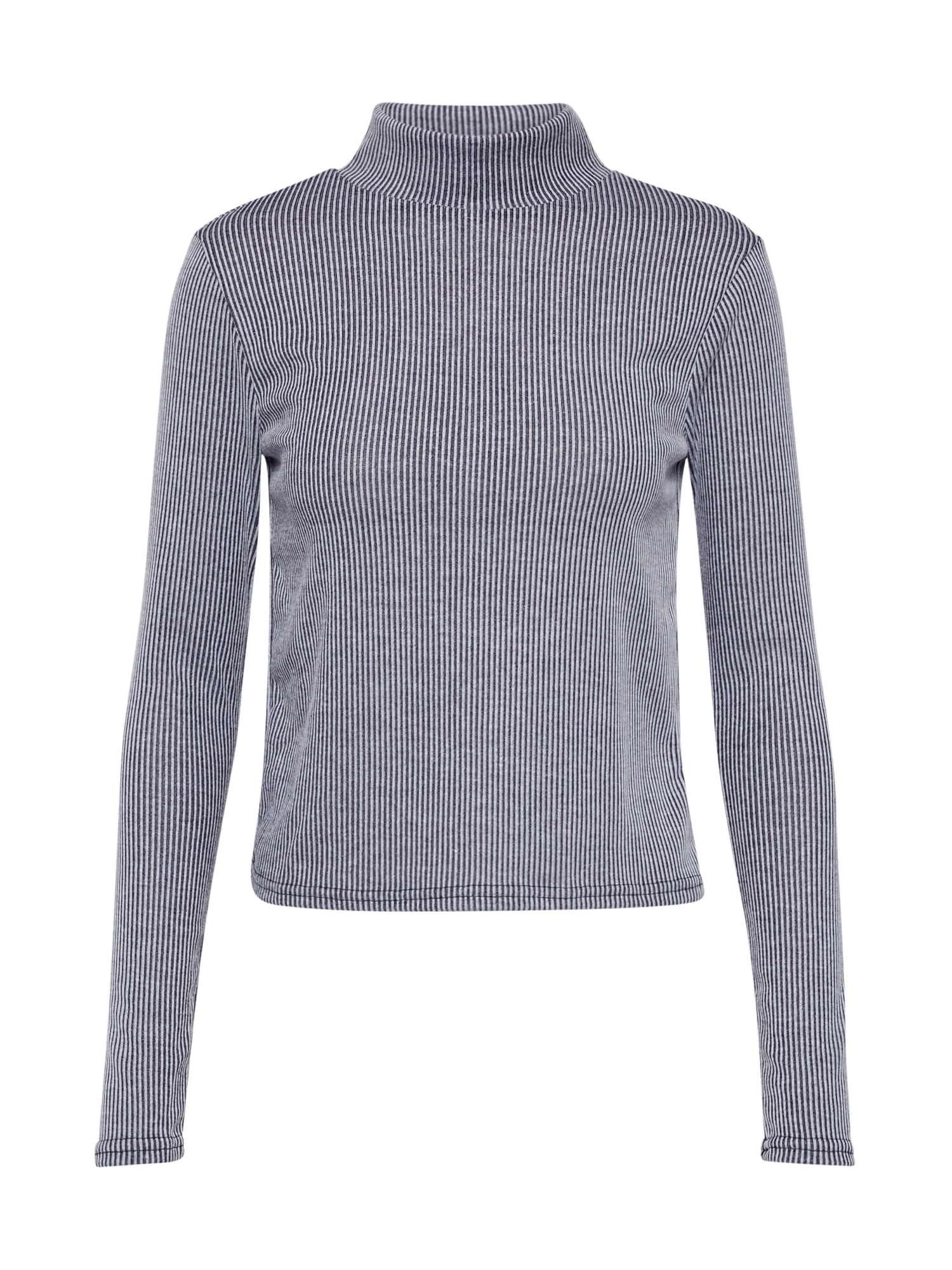 Missguided Tricou 'STRIPE GROWN ON NECK TOP' gri închis