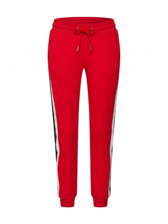Urban Classics Pantaloni  roșu / negru / alb