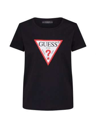 GUESS Tricou 'SS CN BASIC TRIANGLE TEE'  negru
