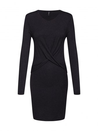ONLY Rochie 'onlMOSTER L/S TWIST  DRESS JRS'  gri închis