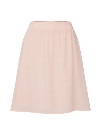VILA Fustă  roz vechi / alb