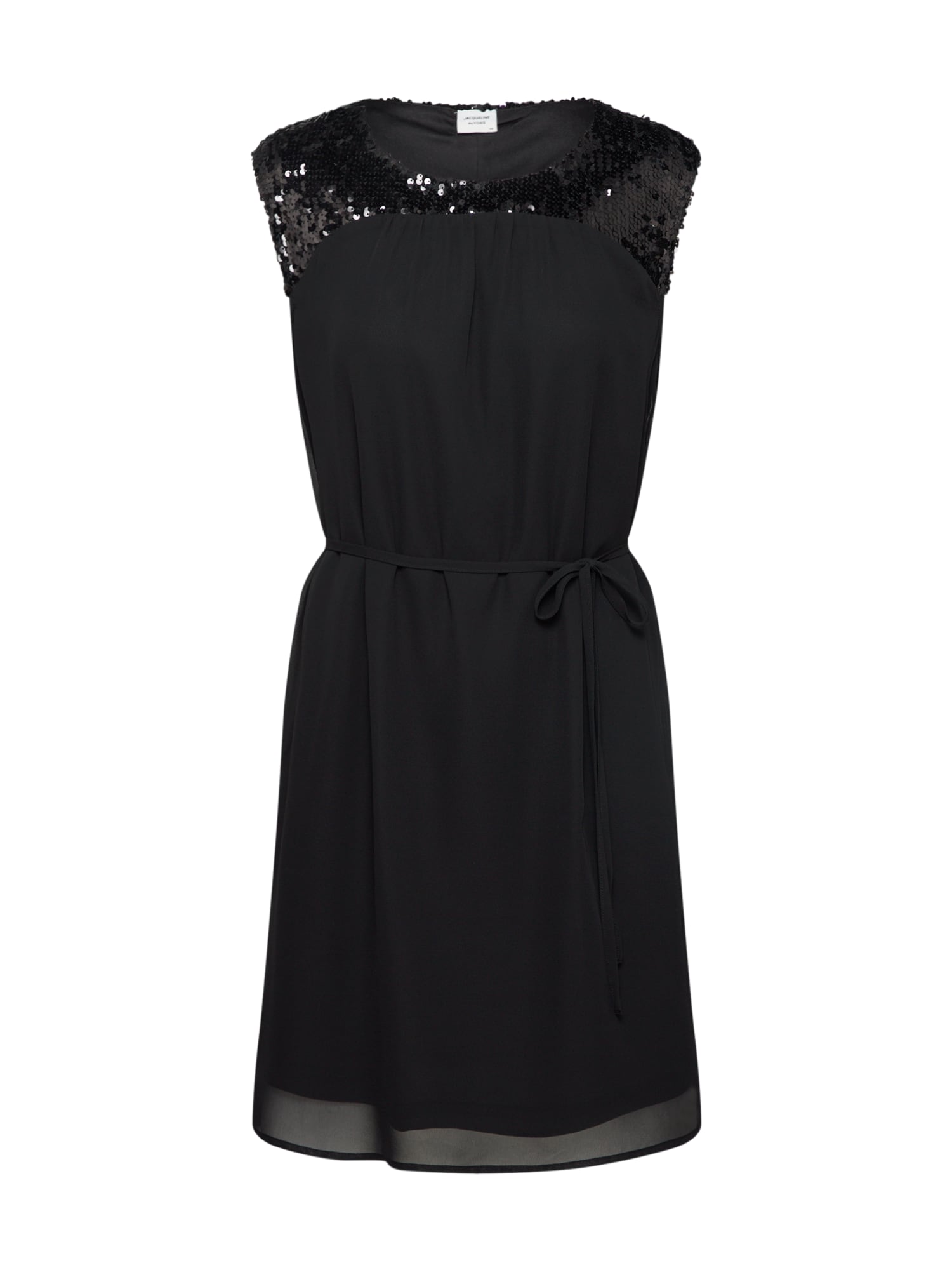 JACQUELINE De YONG Rochie de seară 'UPPER SEQUINS DRESS'  negru