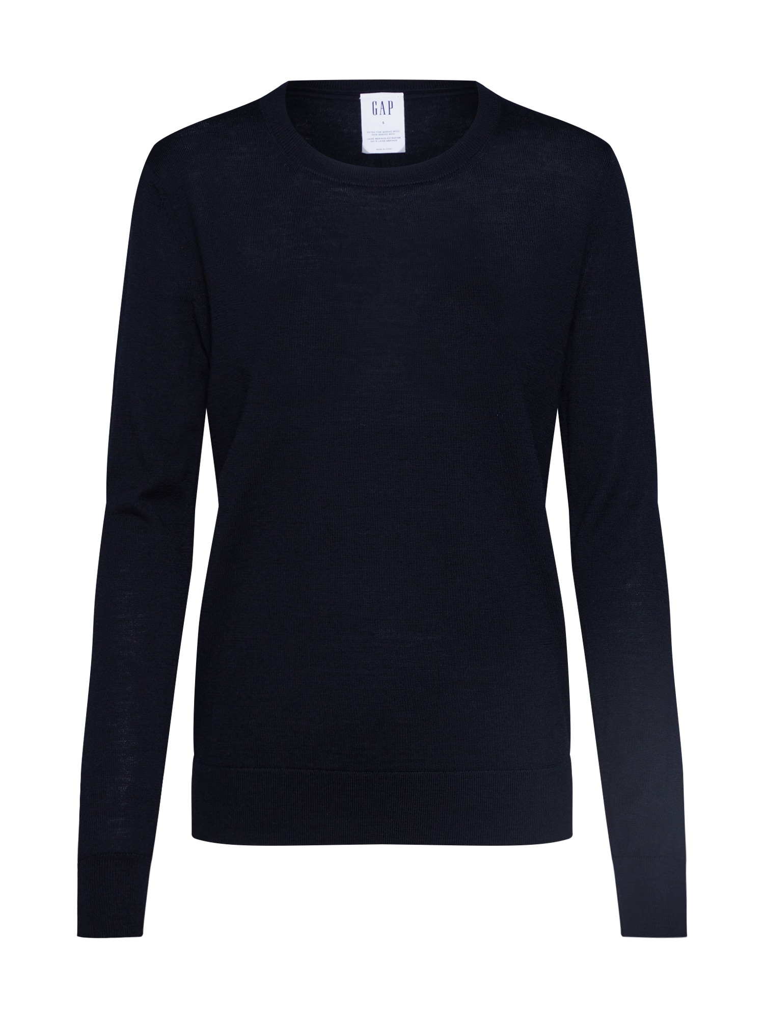 GAP Pulover 'MERINO CREW'  negru
