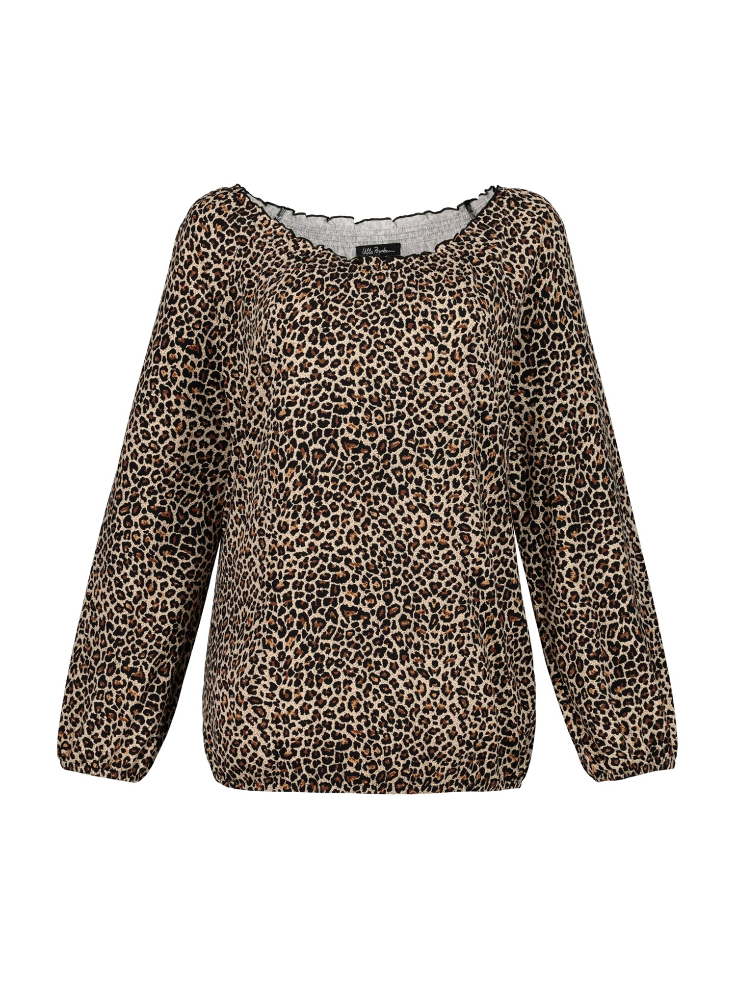Ulla Popken Tricou 'CLASSIC'  maro / negru