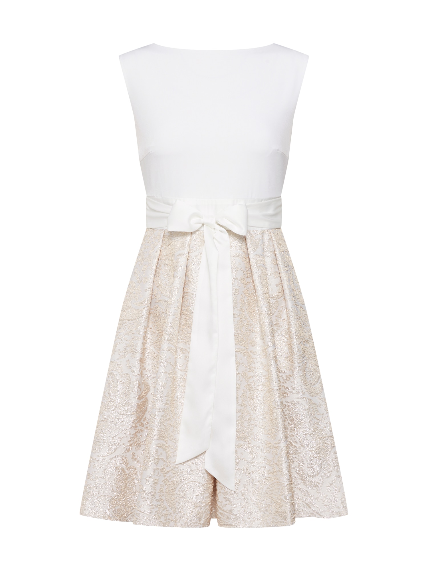 SWING Rochie de cocktail  crem / auriu / alb