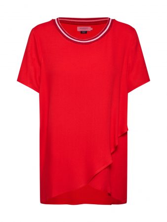 SOAKED IN LUXURY Tricou 'Kristy'  roșu cireș