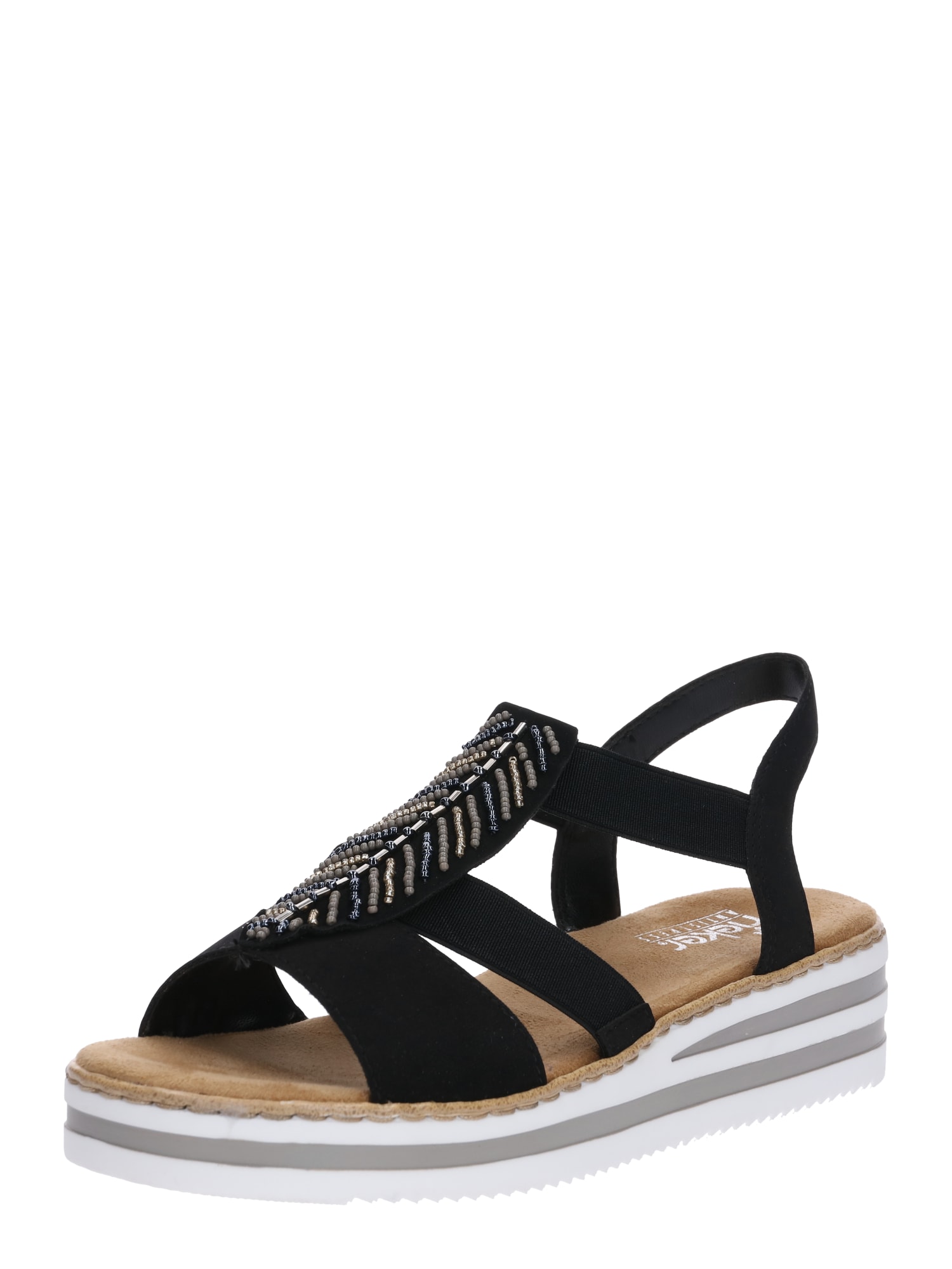 RIEKER Sandale 'V02C1-00'  negru
