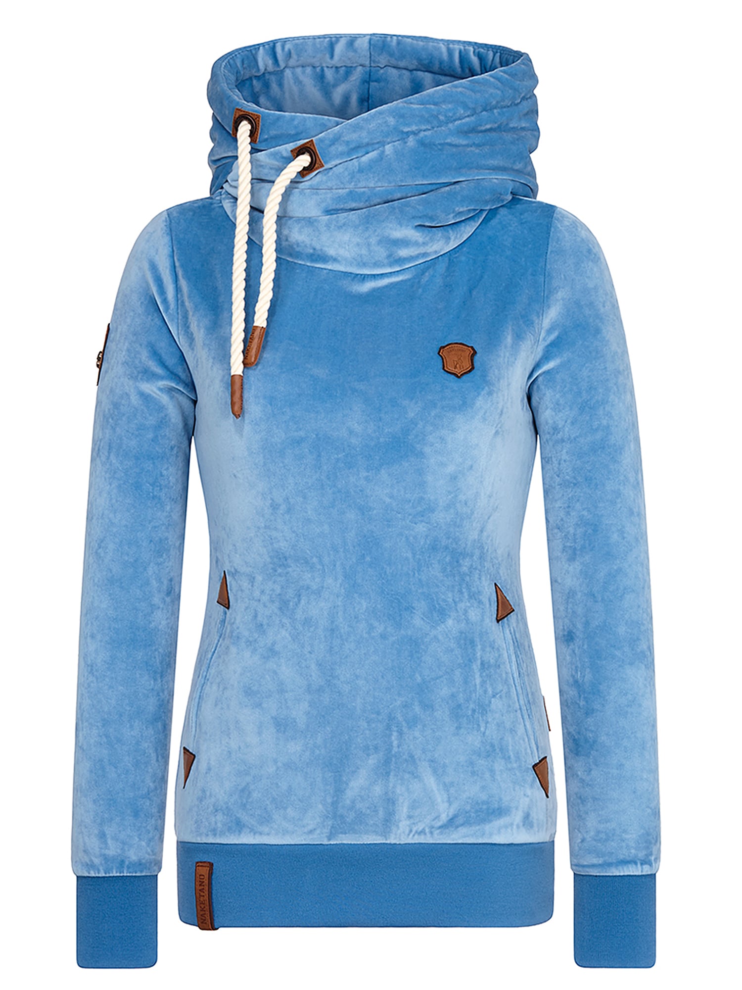 Naketano Bluză de molton  albastru deschis