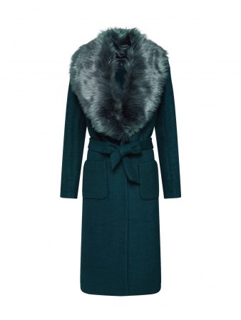 ONLY Palton de primăvară-toamnă 'onlJOLIE LONG FUR WOOL COAT OTW'  verde