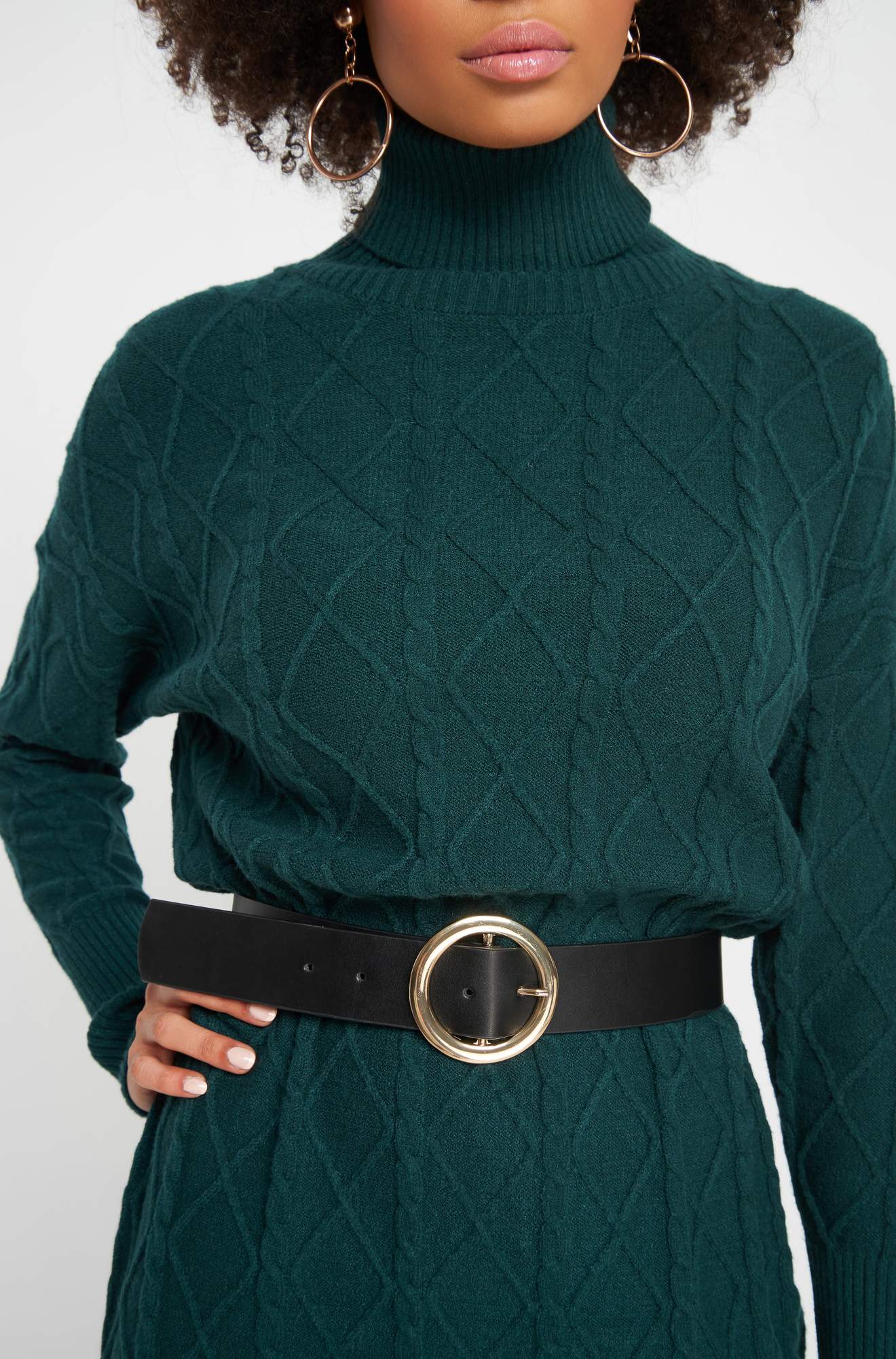 Curea cu cataramă rotunjită