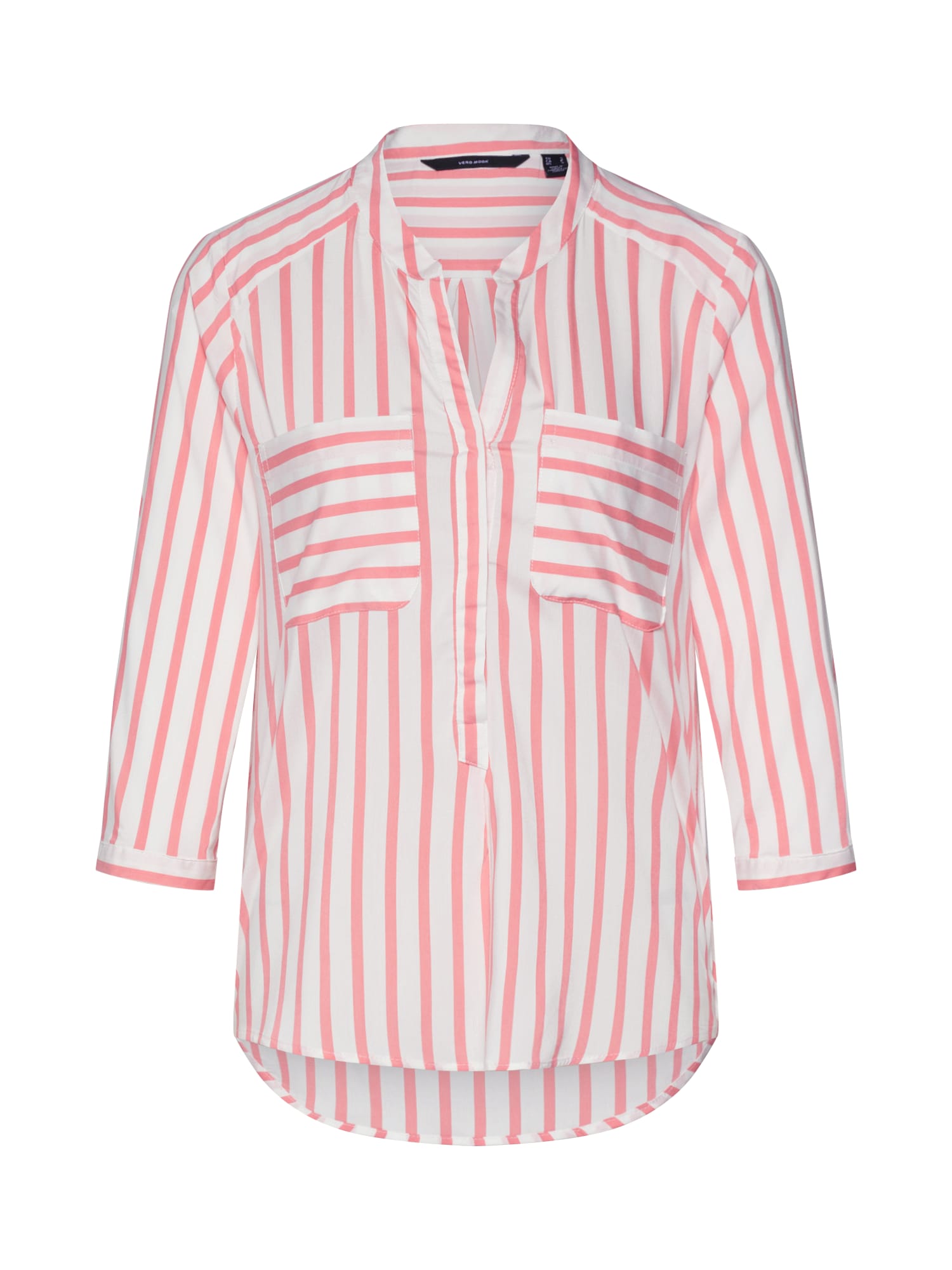 VERO MODA Bluză 'Erika'  roz / alb