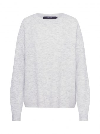 VERO MODA Pulover 'VLAKELY'  gri deschis / alb