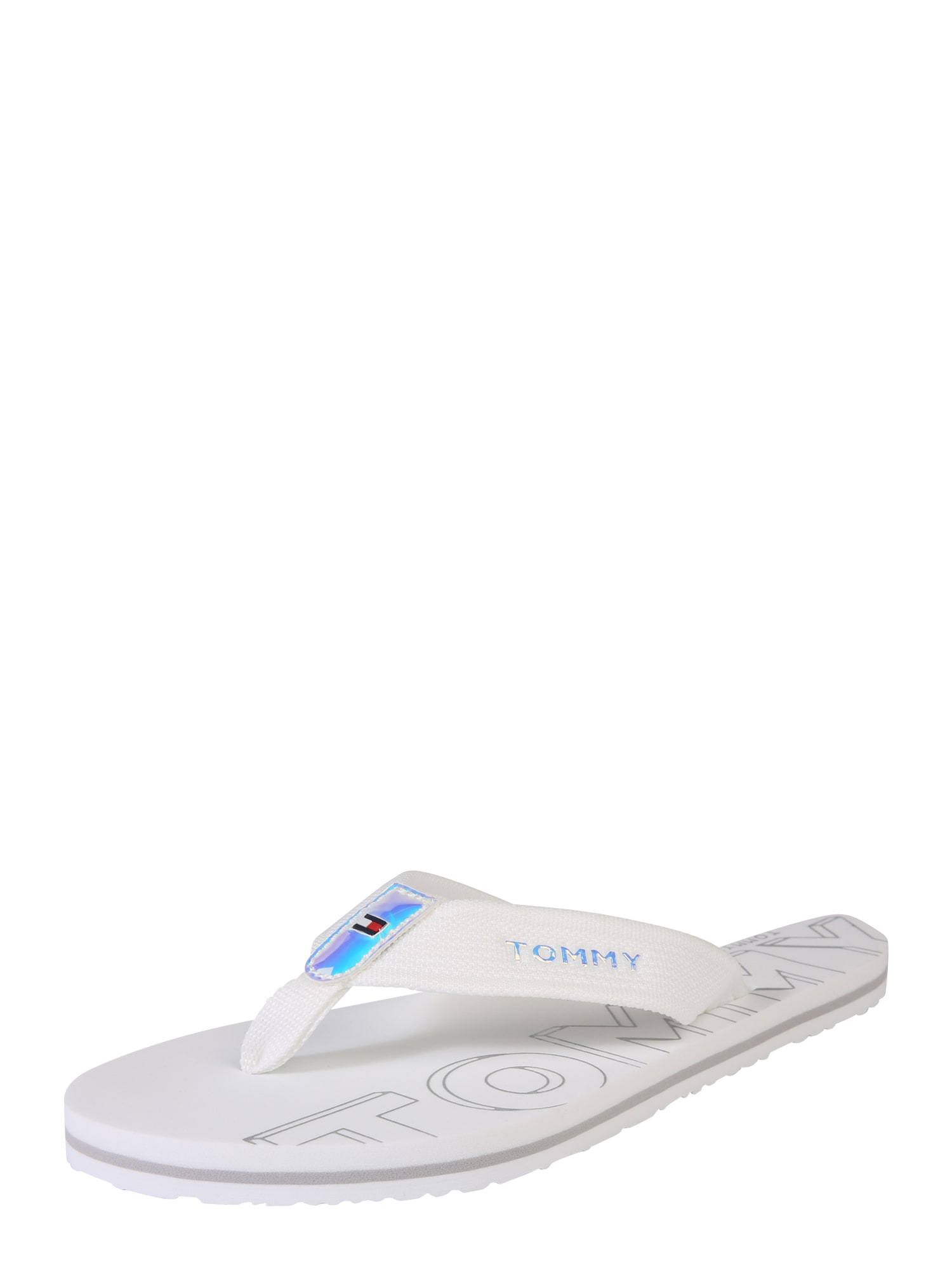 TOMMY HILFIGER Flip-flops 'IRIDESCENT DETAIL BEACH SANDAL'  alb