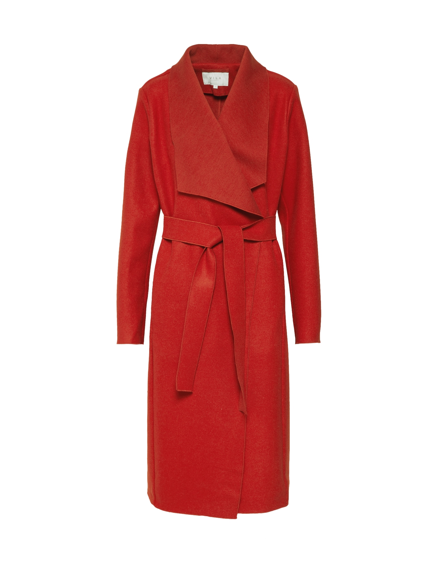 VILA Palton de primăvară-toamnă 'VIBALIS LONG JACKET/KI'  roșu