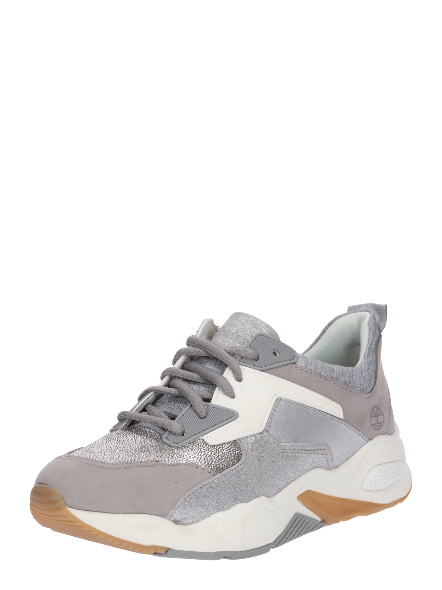 TIMBERLAND Sneaker low 'Delphiville Leather Sneak' argintiu