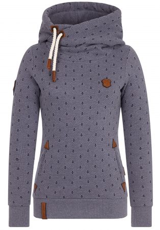 Naketano Bluză de molton 'Darth Ankerdizzel'  albastru / albastru porumbel